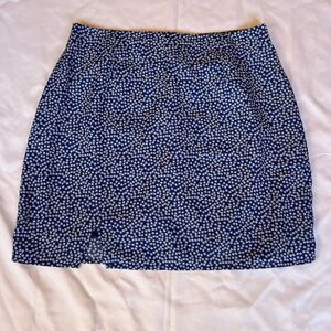 Woman’s She+Sky Blue Floral mini Skirt Size Large
